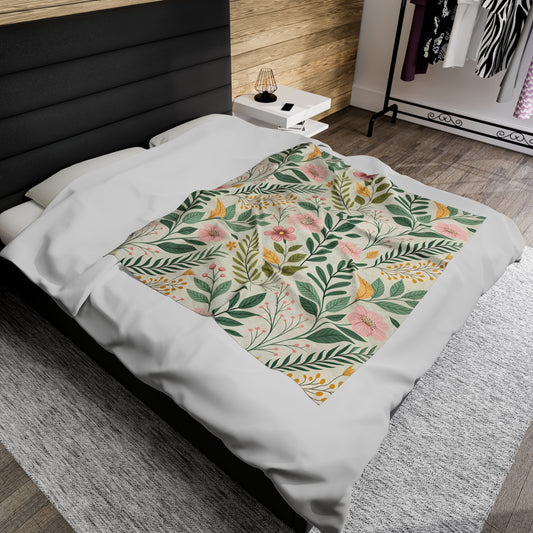 Botanical Plush Blanket